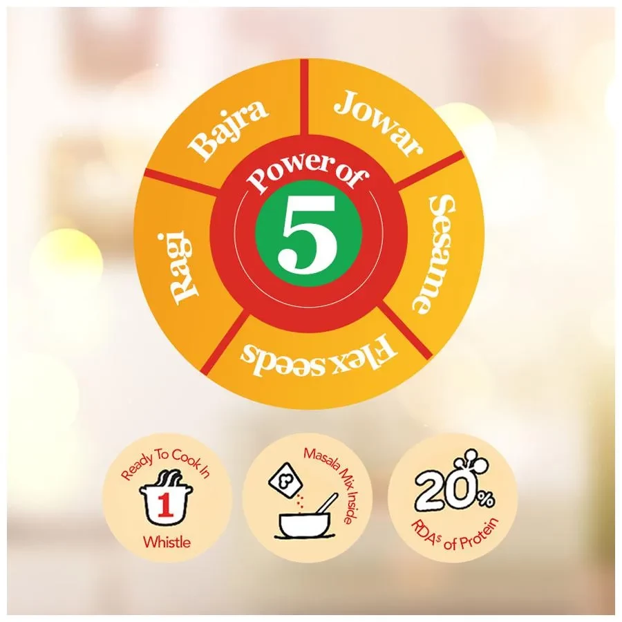 Fortune Super Food Millet Pav Bhaji Khichdi - Ready To Cook, Rich In Protein,, 200 g Pouch-8.webp